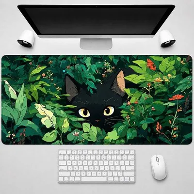 Productafbeelding van gamingmuismat XXL 90 x 40 cm, bureauonderlegger, antislip en waterbestendige toetsenbordmat, muismat voor computer, laptop, gaming en kantoor