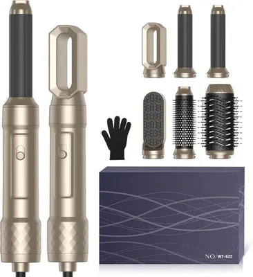 Productafbeelding van 6-in-1 Warmeluchtborstelset voor Haarstyling