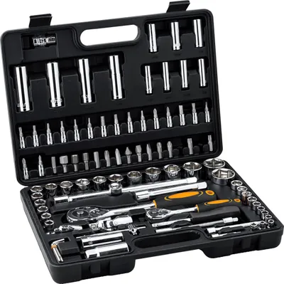 Produktbild von Hi-Q Tools Steckschlüsselsatz 94-tlg Zoll mit SAE & Torx
