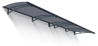 Produktbild von Palram - Canopia Vordach Aquila 4100 Anthrazit 92x412x18 cm
