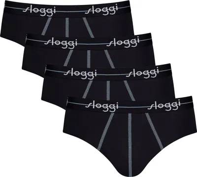 Produktbild von sloggi Herren Midislip 4-Pack Start - BLACK - Größe 6