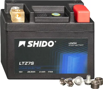 Produktbild von Shido Lithium Motorradbatterie LiFePO4 LTZ7S 12V
