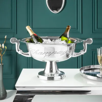Produktbild von riess-ambiente Exklusiver Sektkühler CHAMPAGNE 65cm silber poliert Flaschenkühler Weinkühler Eiskübel