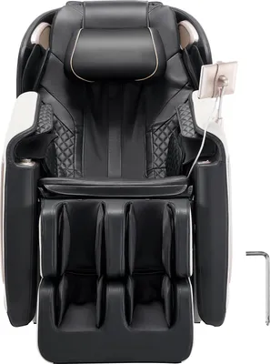 Zdjęcie produktu dla Fotel masujący SucceBuy do masażu całego ciała Zero Gravity z szyną SL i 18 trybami automatycznymi, fotel relaksacyjny z ogrzewaniem i wysuwanym pedałem i 36 poduszkami powietrznymi i rolką na stopy i ekranem LCD, fotel masujący z masażem 3D