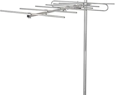 Immagine prodotto di Antenna da esterno | VHF | Portata di ricezione: ≥50 km | Guadagno: 13 dB | 75 Ohm | Lunghezza antenna: 1348 mm | Alluminio