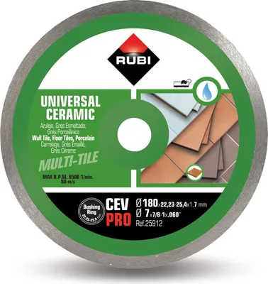 Imagen del producto de Disco Diamante Cev 180 Pro Para Revestimientos 22,2/25,4