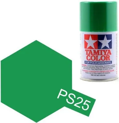 Produktbild von Tamiya Color PS-25 Hellgrünes Polycarbonat-Spray 100 ml