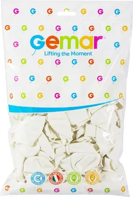 Produktbild von G110 Pastellballons 12 - weiß 01/ 100 Stk.