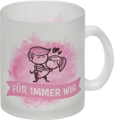 Produktbild von Für immer wir Glas Tasse