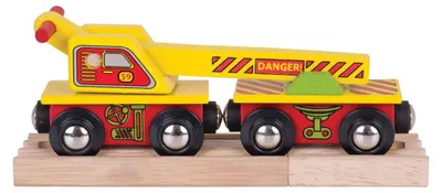 Immagine prodotto di Carro ferroviario Bigjigs con gru