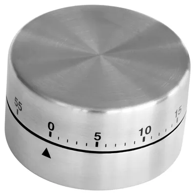 Image de FACKELMANN Compteur de temps court Cylindre, acier inoxydable