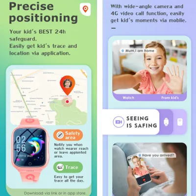 Obrázok produktu pre Inteligentné hodinky, inteligentné hodinky 4G, globálny polohový systém Wi-Fi SOS
