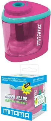 Produktbild von Elektrischer Bleistiftanspitzer, rosa, 1 Loch, MITAMA 62899A