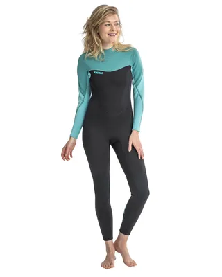 Produktbild von Jobe Sofia 3/2mm FullSuit Wetsuit Damen Vintage Teal Neoprenanzug Kiten Surfen - Groesse: M (38)