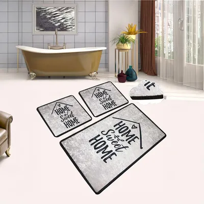 Produktbild von Bosdela 3-teiliges Badezimmerteppich Set 60x100 cmCasa