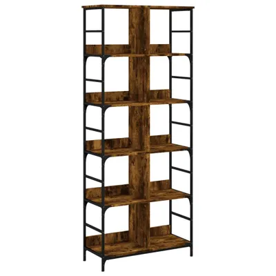 Produktbild von vidaXL Bücherregal Räuchereiche 78,5x33x188,5 cm Holzwerkstoff