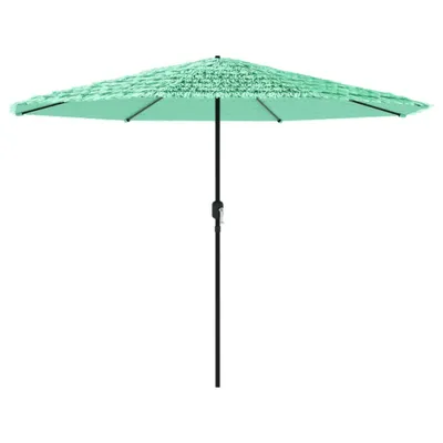 Image de Parasol de jardin avec mât en acier vert 324x324x247 cm