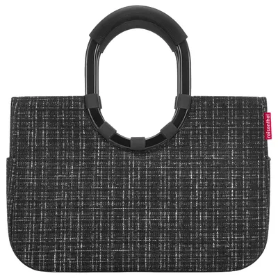 Produktbild von Reisenthel Loopshopper M, Schwarz, Polyester, Einkaufswagen, Muster, 12 l, 400 mm