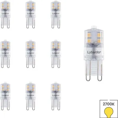 Produktbild von 10er Set LED-Lampen G9 | 230 Volt | 2,2 Watt | 2700K warmweiß | 170 Lumen | Ersetzt 20 Watt