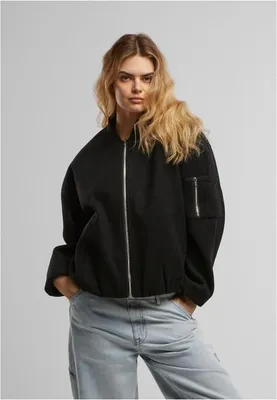 Immagine prodotto di Urban Classics Bomberjacke Damen Ladies Faux Wool Bomber Jacket schwarz XL