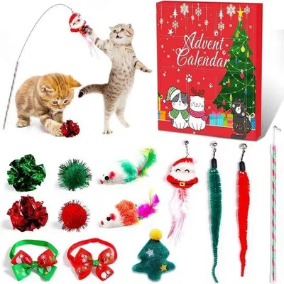 Produktbild von Kattenspielkalender 2025 - 12-tägige interaktive Kätzenspiel-Weihnachtskalender - Ein überraschendes Weihnachtsgeschenk für Katzenfreunde