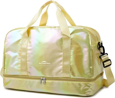 Productafbeelding van Sporttas, 40 liter, waterdicht, schoenenvak, 50 x 25 x 32 cm, geel, voor sport