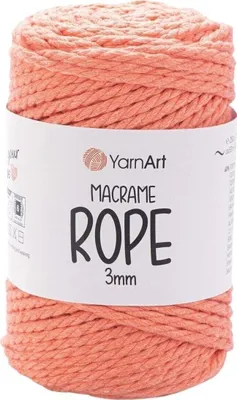 Produktbild von Yarn Art Macrame Rope 3 mm 63 m 767 Coral Schnur