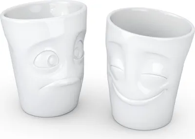 Produktbild von FiftyEight Becher Set vergnügt & verdutzt, 2 Stück