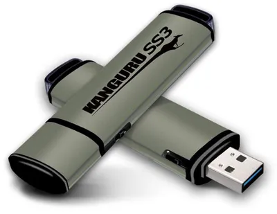 Zdjęcie produktu dla iStorage Kanguru SS3, 128 GB, USB Typu-A, 3.2 Gen 1 (3.1 Gen 1), 105 MB/s, Pokrywka, Aluminium