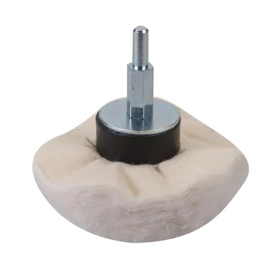 Produktbild von Baumwoll-Polierkopf 85 mm mit 6-mm-Aufnahme für Bohrmaschinen, max. 3.000 min-1
