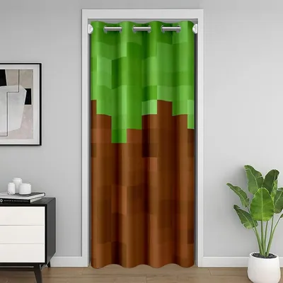 Immagine prodotto di Tenda per porta, motivo camouflage, verde e marrone, 150x203 cm, in microfibra