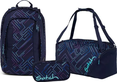 Produktbild von Satch Air Purple Laser Schulrucksack Set 3tlg.