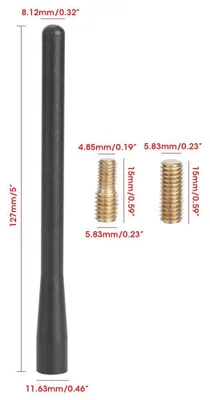 5-Zoll-LKW-Antenne aus Aluminium, Ersatz für 1500 2500 3500