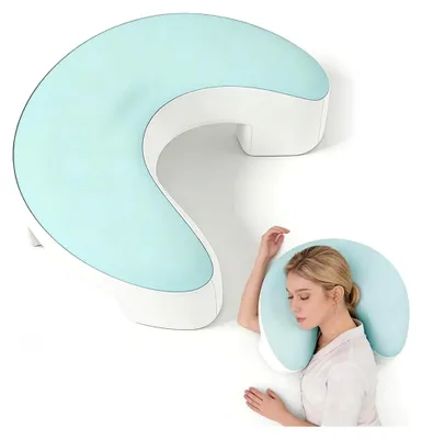 Produktbild von Seitenschläferkissen mit Armloch, Ergonomisches Kopfkissen aus Memory Foam für Nacken und Schulter
