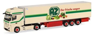 Produktbild von Herpa 318938 - 1/87 MB Actros L 18 Gigaspace Kühlkoffer-Sattelzug "AZ Kempen"