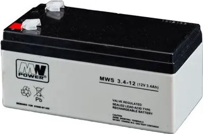 Immagine prodotto di MWS 3.4-12: Batteria VRLA AGM 12V/3,4Ah