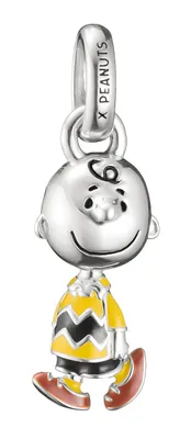 Produktbild von Charm-Anhänger Charlie Brown PEANUTS Connect Silber