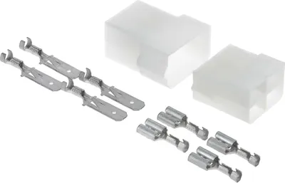 Produktbild von KALI-2504 Fastin-Faston Set 4-polig Flachsteckhülse I Flachstecker 0,75-1,5mm² und passende Gehäuse