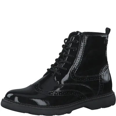 Produktbild von s.Oliver Damen Stiefelette Schnürboot Reißverschluss Lyralochung 5-25465-39, Größe:38 EU, Farbe:Mehrfarbig