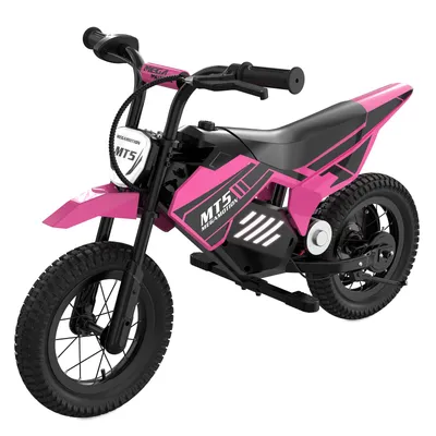 Produktbild von MEGAMOTION MT5 Elektro Motorrad Kinder, 12 Zoll Luftreifen, Höchstgeschwindigkeit-16 km/h, Reichweite 10KM, Moto Crossbike Kinder ab 6-12 Jahren