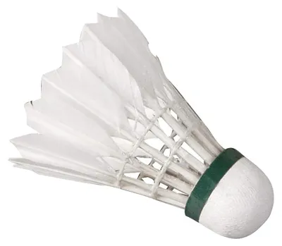 Produktbild von Federbälle aus Naturfedern, 6 Stück - Badminton-Bälle