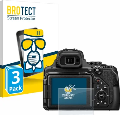 Produktbild von 3x BROTECT Entspiegelungs Schutzglas für Nikon Coolpix P1100 Schutzfolie Panzer Folie Glas Display Schutz matt