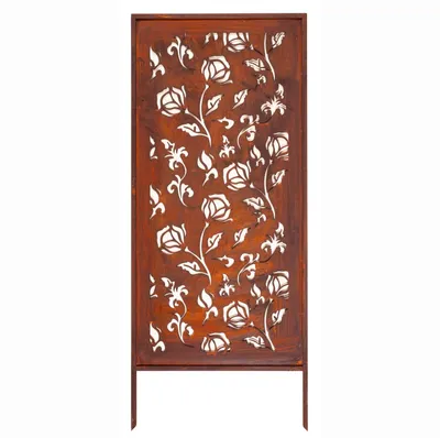 Produktbild von Edelrost Sichtschutz Garten Deko Rosen 120x50 cm Decorative Abdeckung Rost