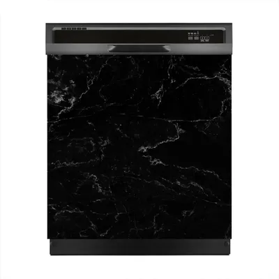 Produktbild von Aufkleber sticker 60x60 cm Dekorative folie Spülmaschine - schwarz Marmor