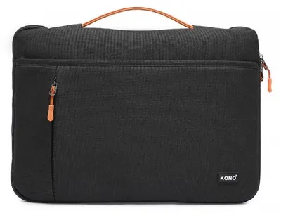 Zdjęcie produktu dla Czarna Lekka Torba na Laptopa 15,6 z Materiału Flexfit