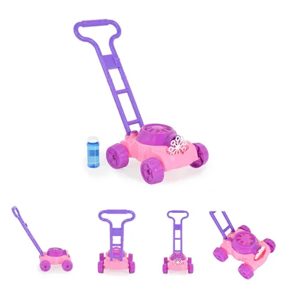 Produktbild von Moni Spielzeug Rasenmäher Bubble, Seifenblasenfunktion, Kunststoff, ab 3 Jahren rosa