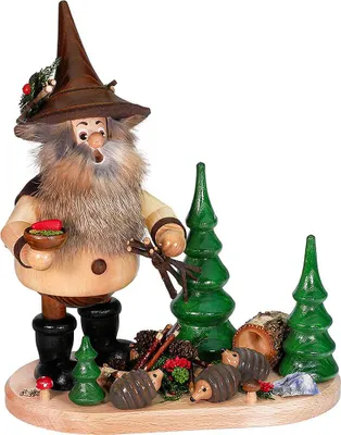 Produktbild von Waldwichtel Igelfreund (26cm) Räuchermann von Drechselwerkstatt Uhlig