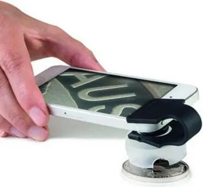 Produktbild von Makrolinse PHONESCOPE mit 60-facher Vergrößerung, Glaslinse,