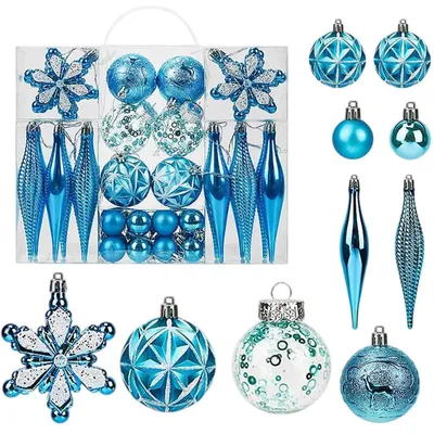 40 unzerbrechliche Weihnachtskugeln, Christbaumkugeln, 40 Stück