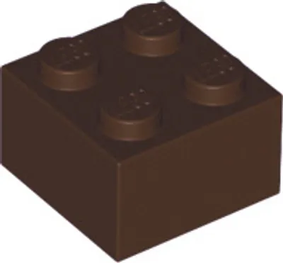 Image de 1 pièce LEGO, pièce c. 3003 en brun foncé